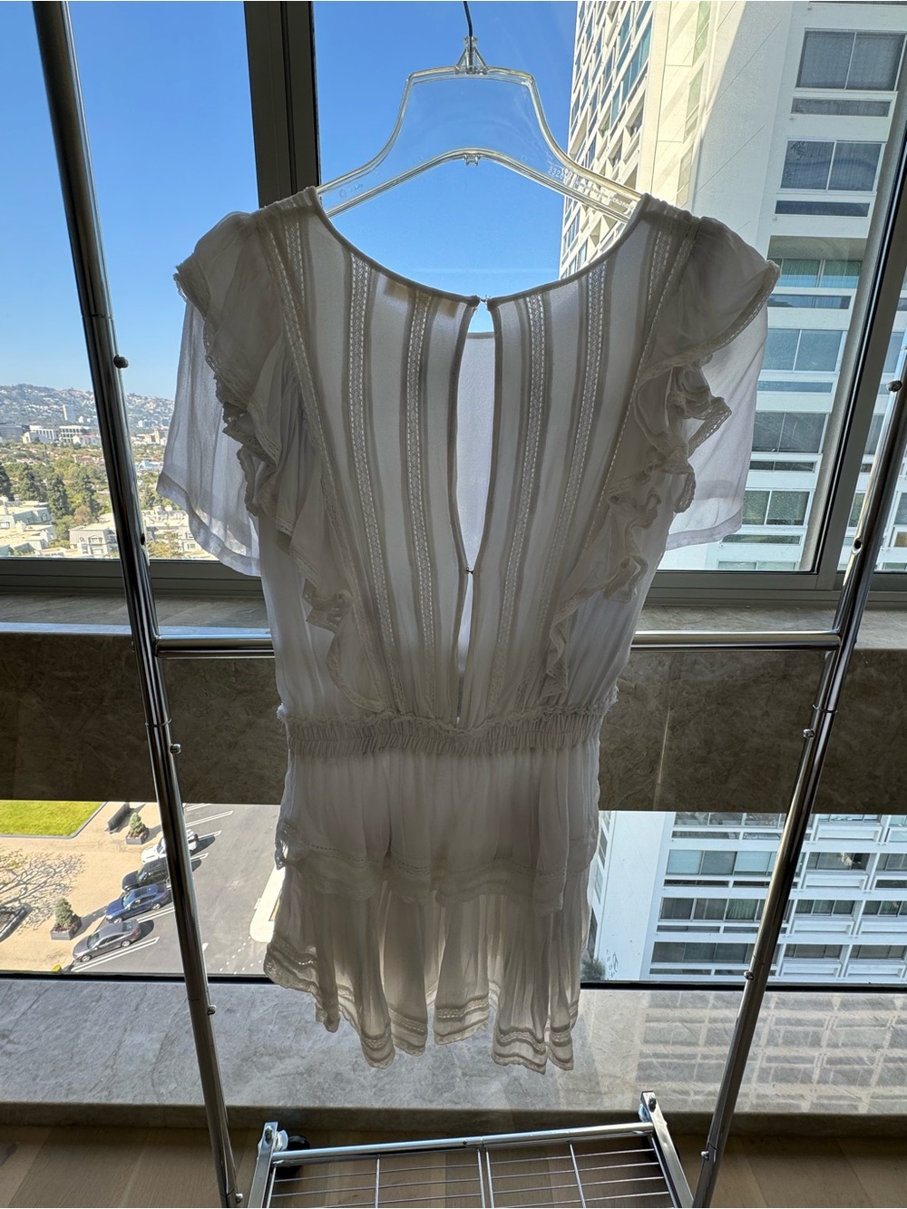 LoveShackFancy Natasha Dress in off white - Picture 3 of 5